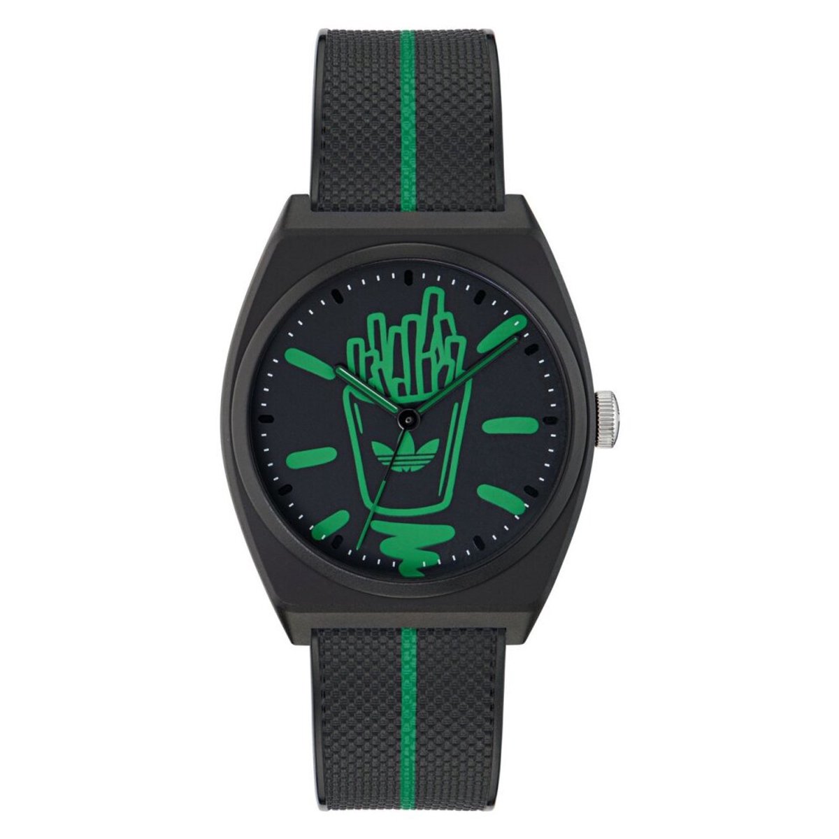 Adidas Originals Project Two AOST25040 Horloge - Kunststof - Zwart - Ø 38 mm