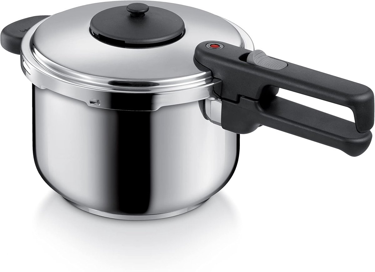 Snelkookpan - Drukpan - Snel Koken - Inductie Geschikt - 4 Liter - Staal
