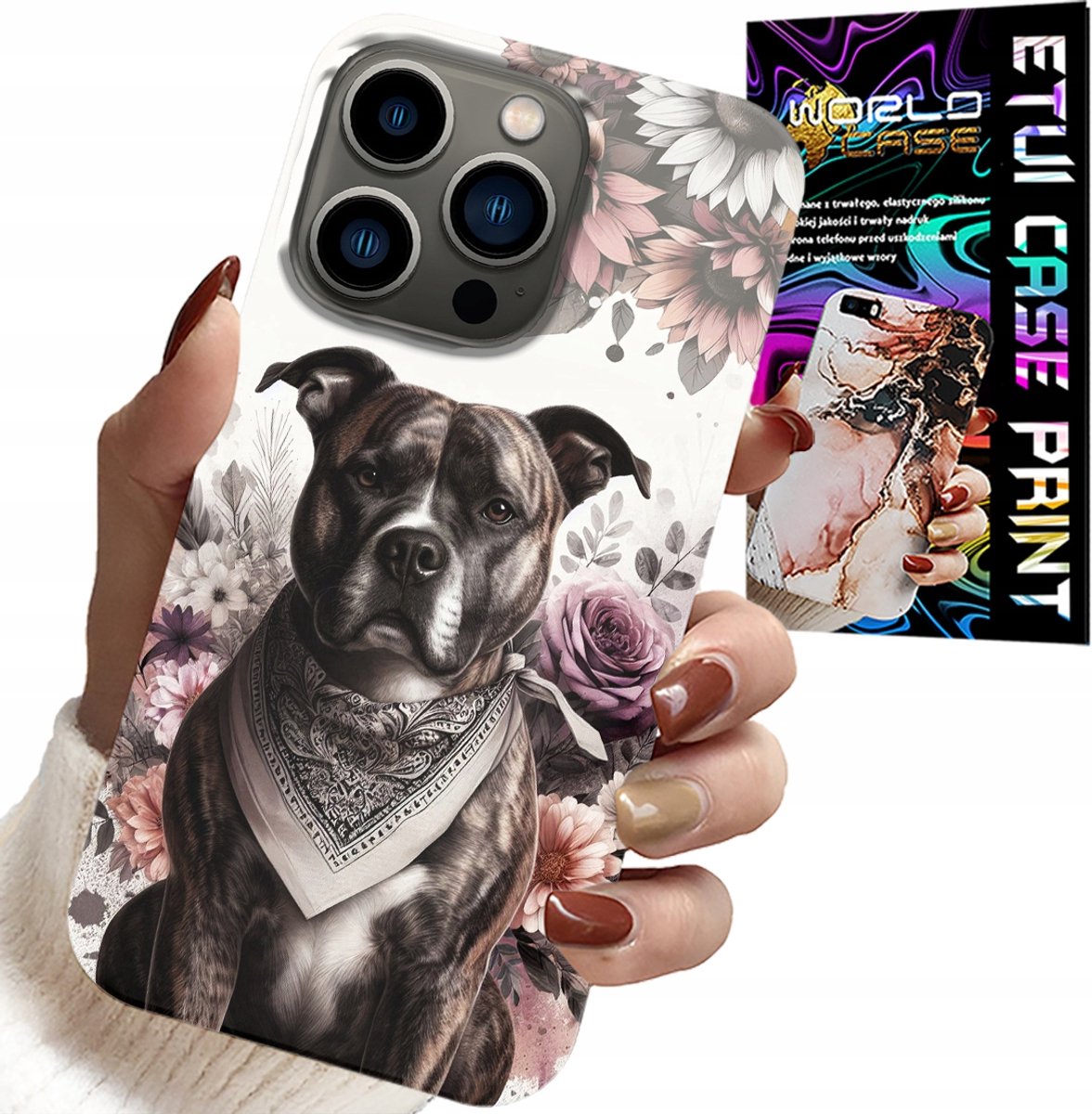 HOESJE VOOR IPHONE 14 PRO - ACHTERKANT MET PITBULL EN GEVAARLIJKE HONDEN