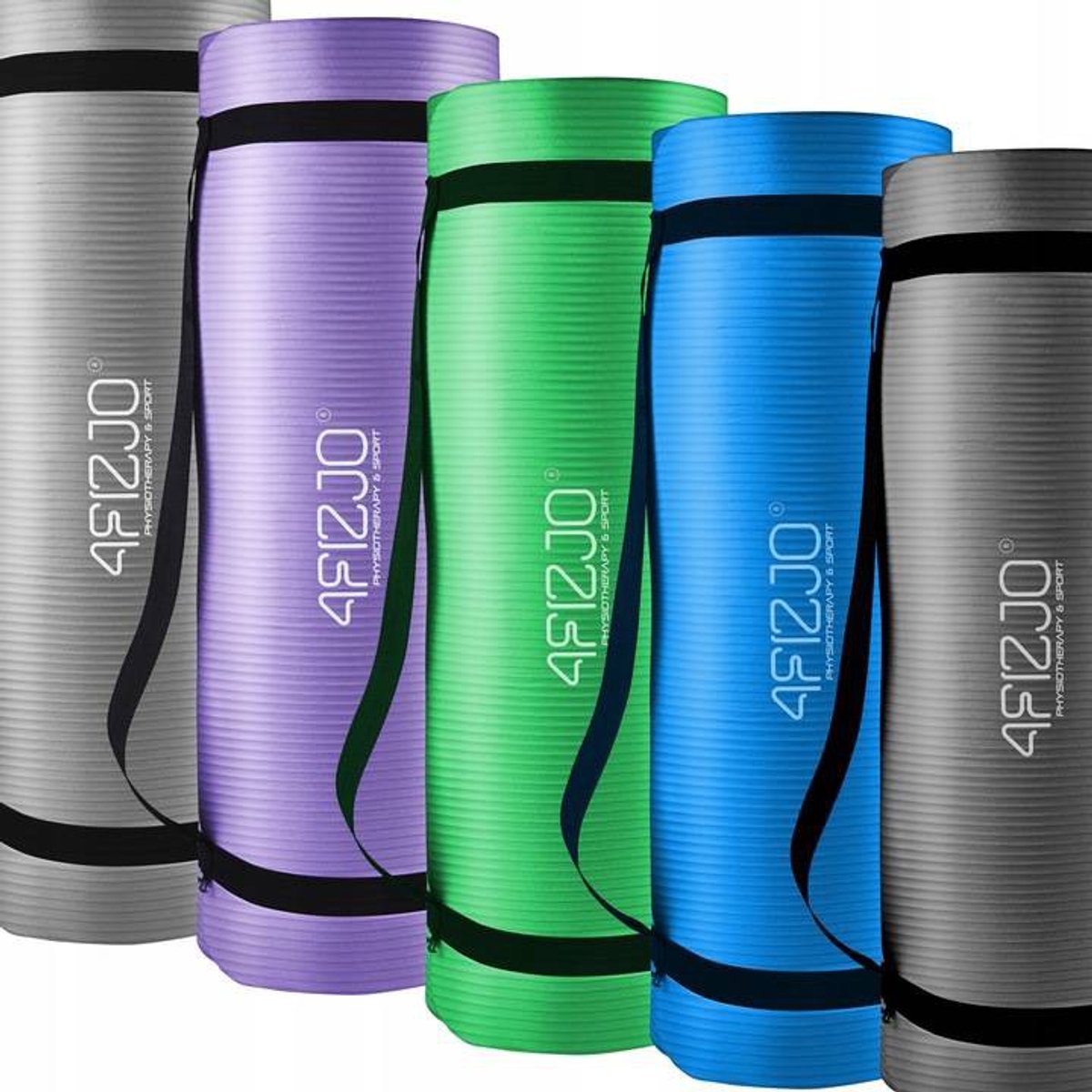 4FIZJO Serie - Yogamat - 1,5 cm - Antislip - Inclusief Draagriem