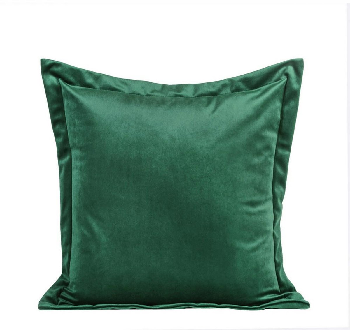 Eurofirany Villa - Sierkussenhoes - Ciemna Groene - 45x45 - Velours