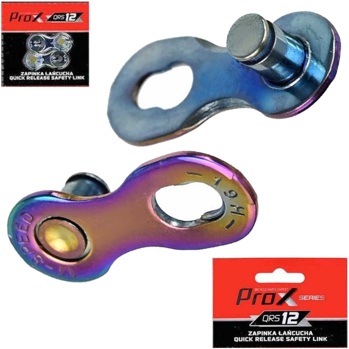 PROX - Fietsketting Verbinding - 12-speed - Regenboog - Herbruikbaar