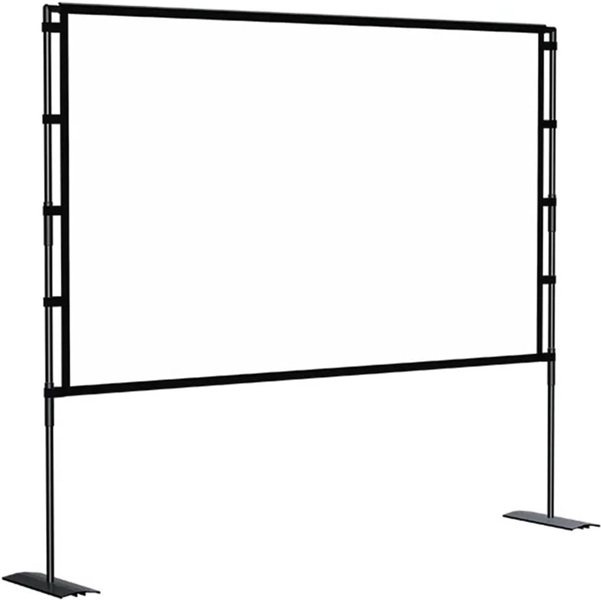 Projectiescherm Met Standaard - Draagbaar Scherm - Buitenfilm Avonden - Inclusief Draagtas - Verkrijgbaar in 100 Inch