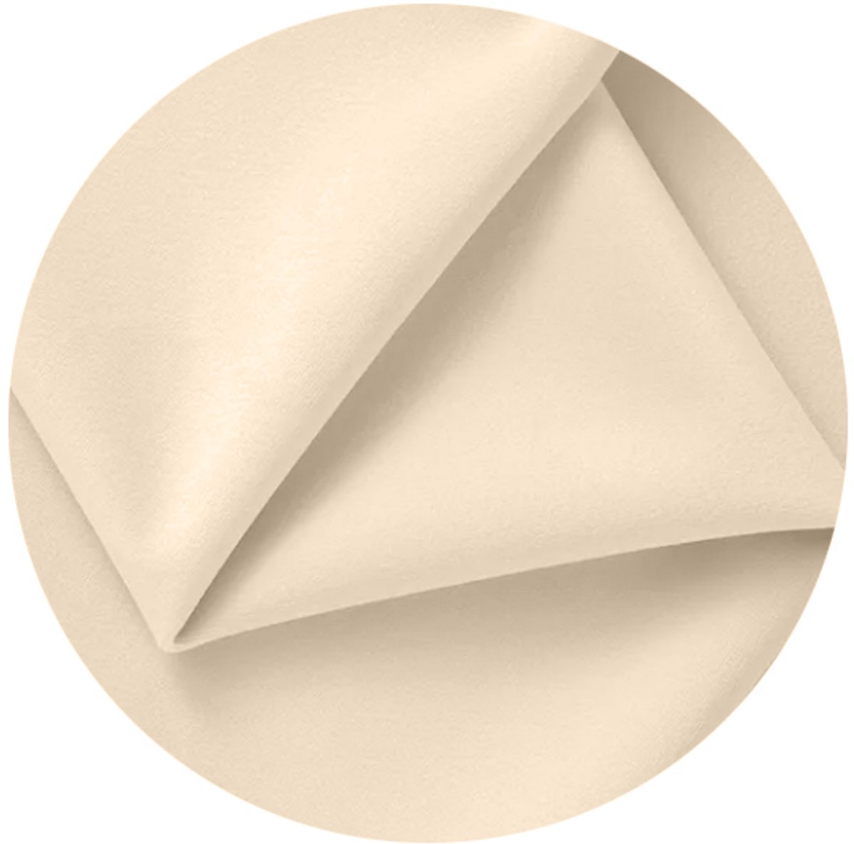 Meble odNowa - Okrugła Tafelkleed - Mat Velours - 320cm - Crème