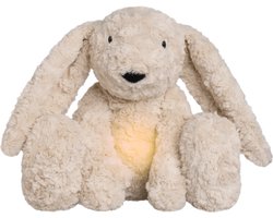 Baby's Only Bibi het knuffelkonijn met slaaptrainer - Baby knuffel met white noise en slimme huilsensor - Nachtlicht - Warm Linen