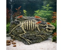 Dinosaurus Fossiel Aquarium Decoratie Schuilhol