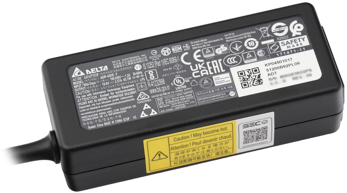 Acer KP0450H017 oplader 45W