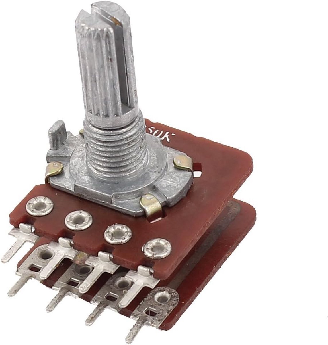 Potentiometer 50K Ohm Lineaire Taper Dual Audio Spanningstransistor 8 Klemmen