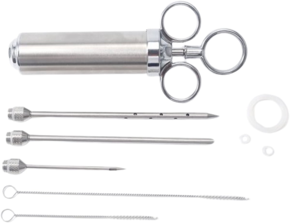 BBQBuddies Marinade Injectiespuit - Luxe Marinade Injector - Marinade Spuit - BBQ Accessoires