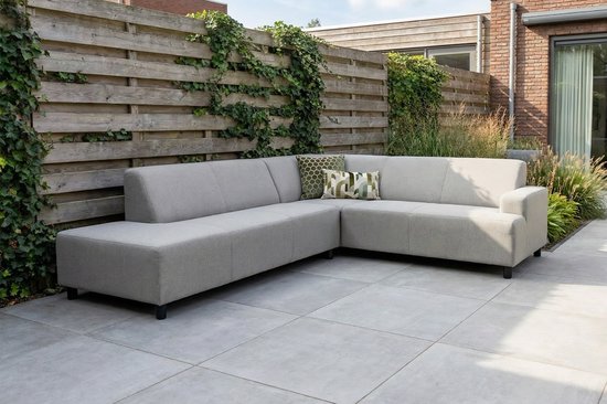 Malaga hoekbank loungeset chaise longue - Taupe