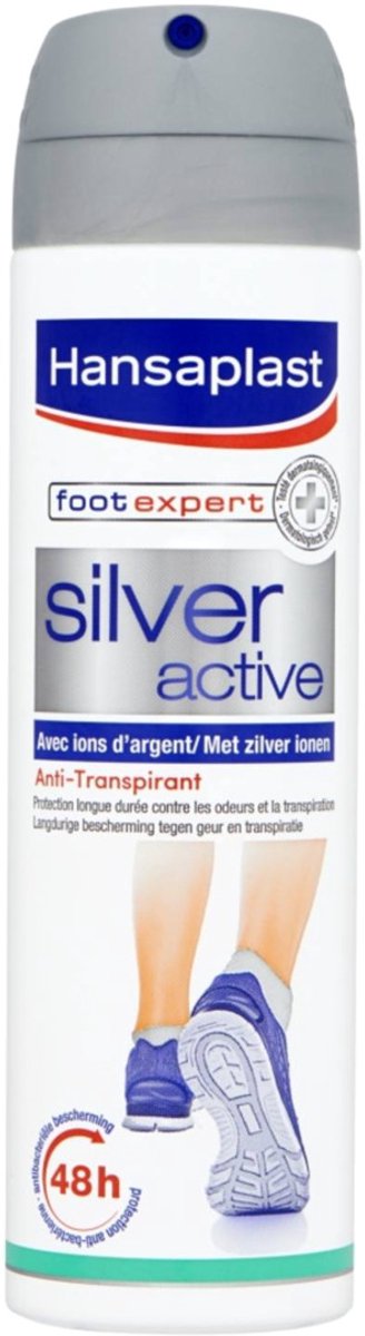 Hansaplast Silver Active Voet Deodorant - Voet Verzorging - Voet Spray - Zweetvoeten - Anti Transpirant - 150ml