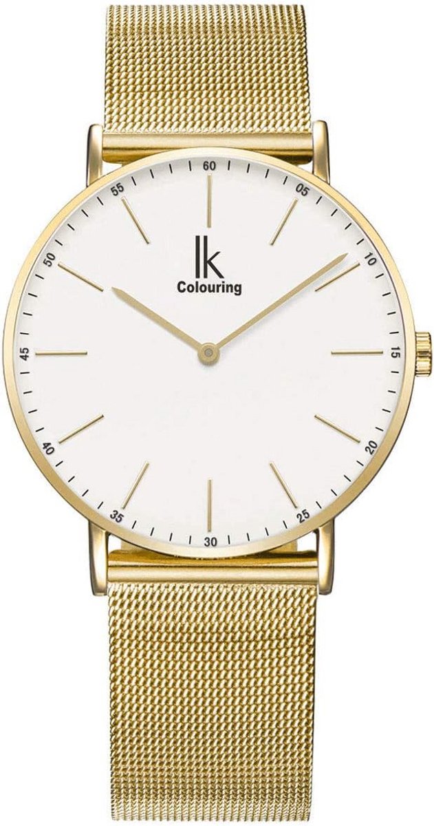 Ultra Dunne Horloge Heren Dames 36mm RVS Mesh Armband Japans Uurwerk