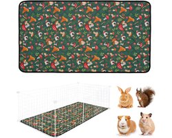 Herbruikbare Pads Voor Cavia's - 120 x 60 cm - Wasbare En Superabsorberende Pads Kooimat - Lekvrije Urinemat Voor Konijnen, Hamsters En Cavia'S