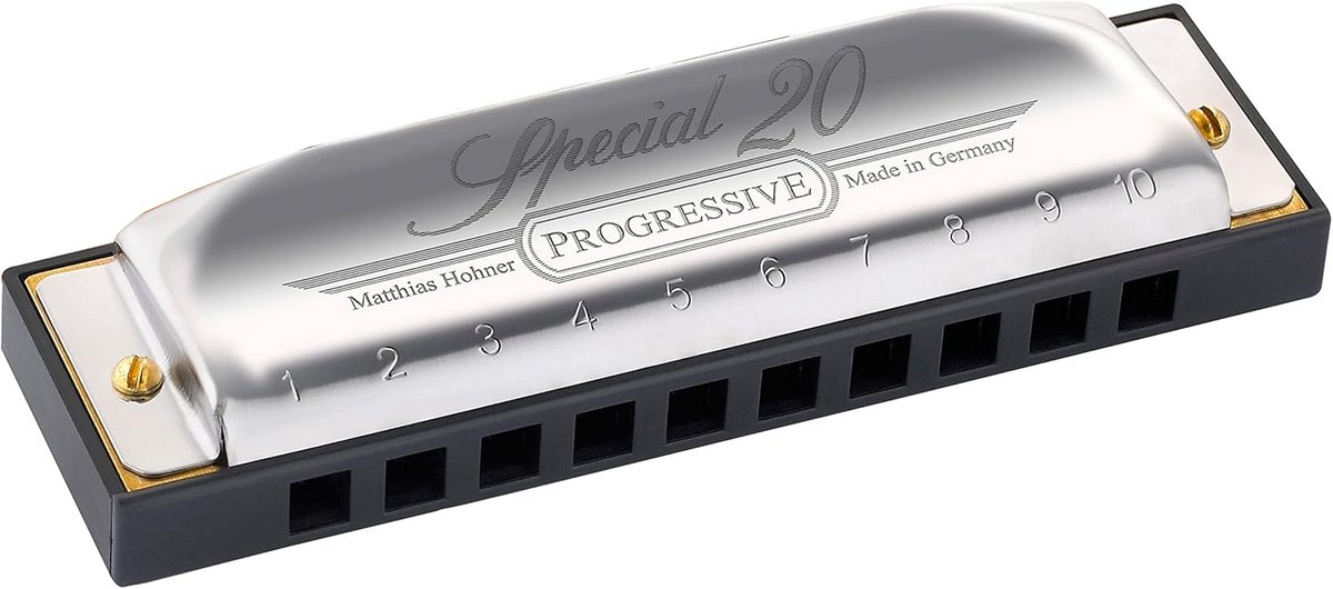 Diatonische Mondharmonica in A - 10 Gaten voor Country Muziek