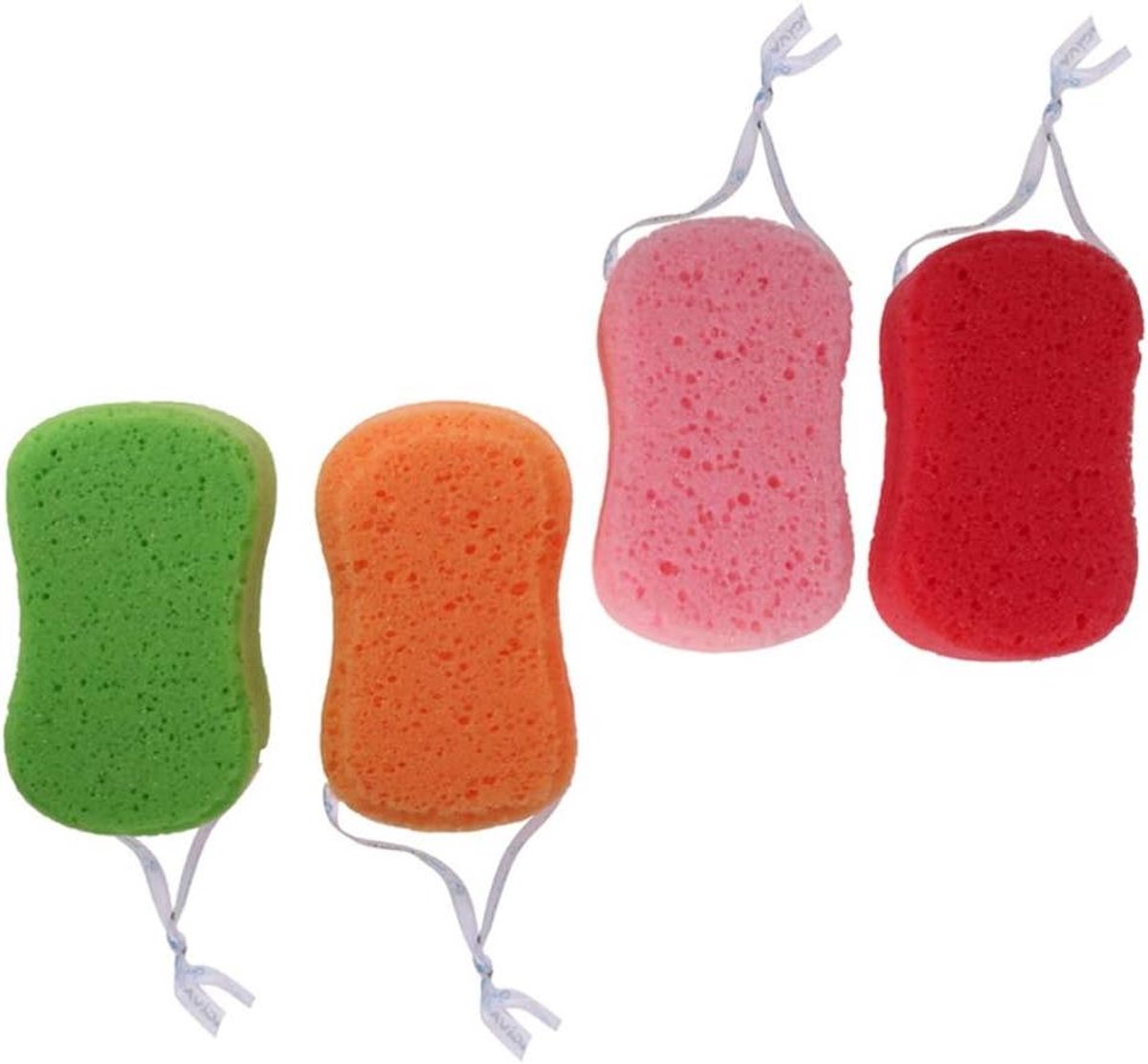 4-delige Set Badsponzen voor Zachte Peeling en Lichaamsverzorging