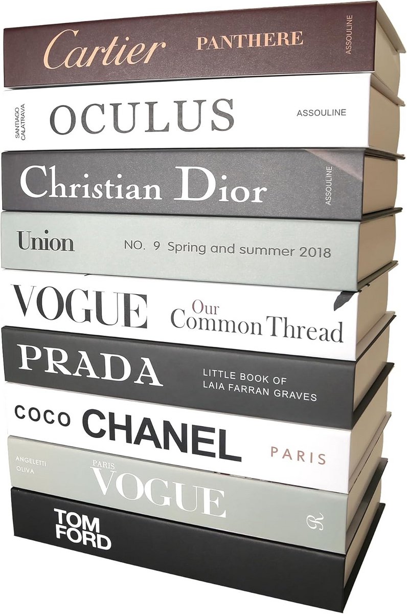 Set van 9 Decoratieve Gebonden Boeken voor Huisdecoratie