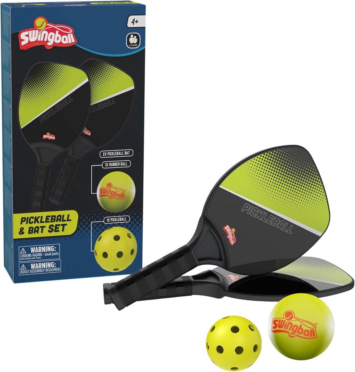 Pickleball Set met Rackets en Ballen - Inclusief Officiële en Rubberen Bal