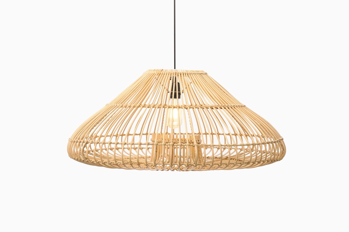 Belvivere Radu Hanglamp - handgemaakt van fijn gevlochten rotan