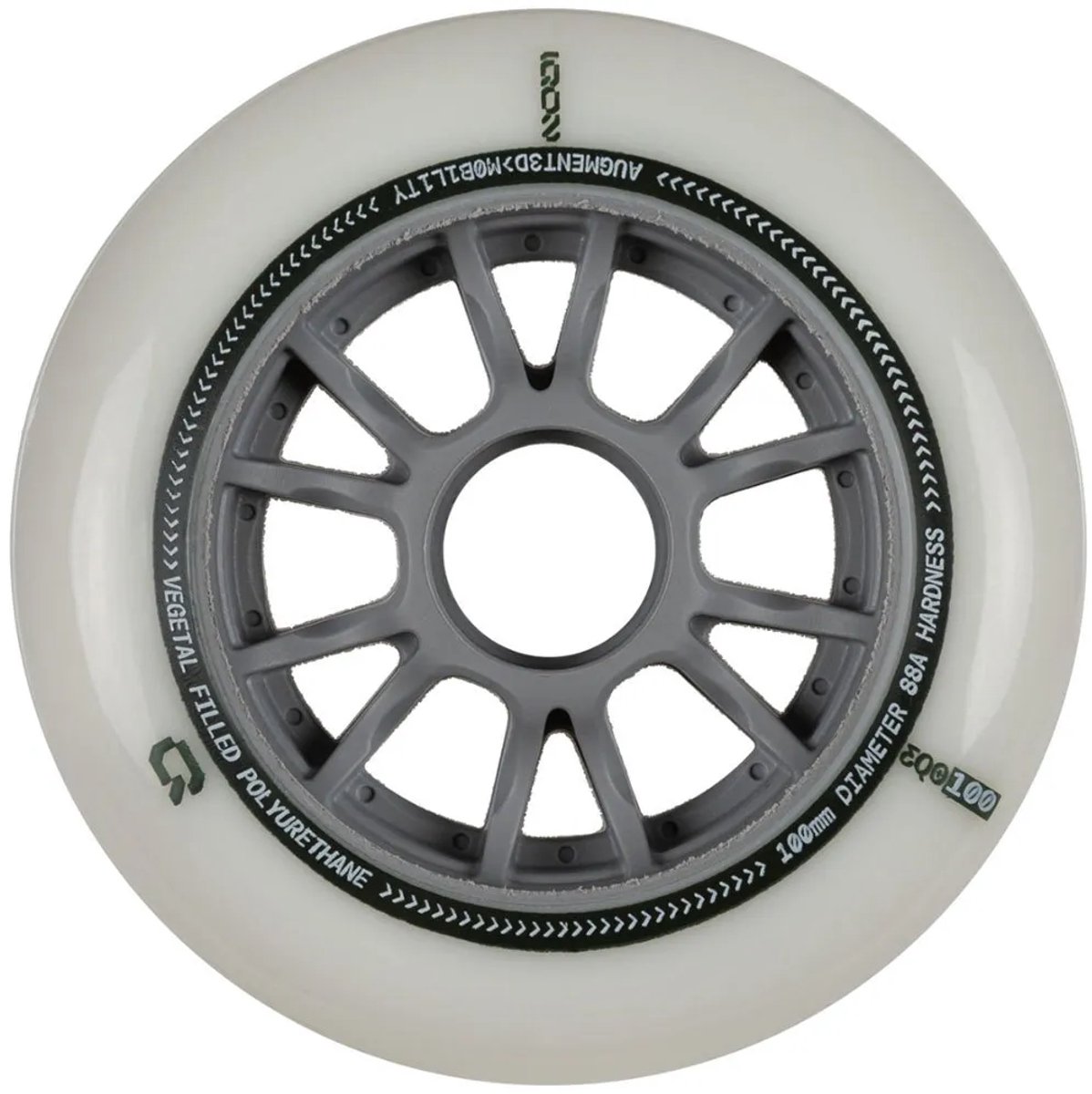 Iqon Eqo 100 88a Schaatswielen 3 Eenheden Goud 100 mm