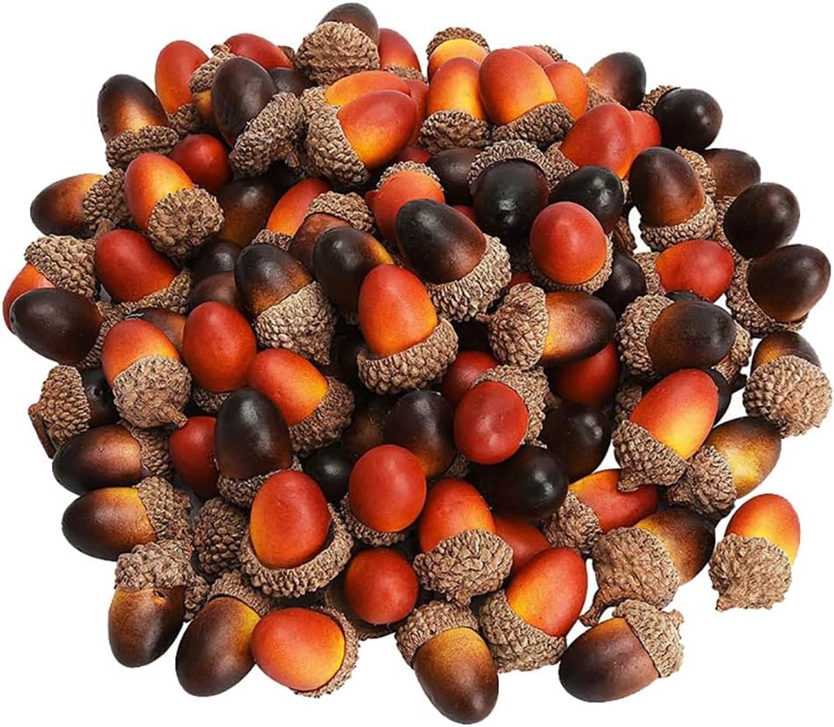 50x Kleine Kunstmatige Eikels voor Herfstdecoratie en Knutselen