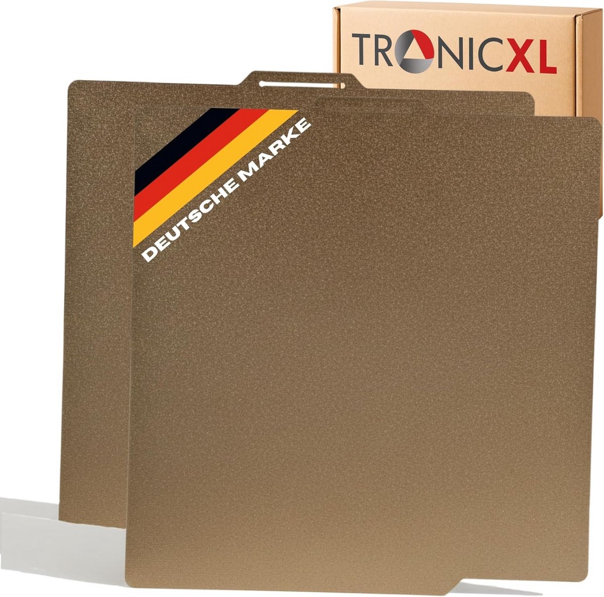 Dubbelzijdige Printplaat met Bamboe Textuur voor 3D-Printer - 257x257 mm Magnetisch Veerstaal