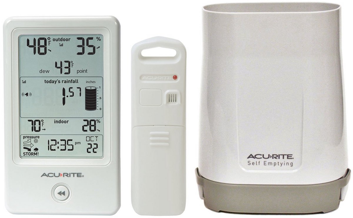 Draadloze Regenmeter met Binnen- en Buitenthermometer en Hygrometer