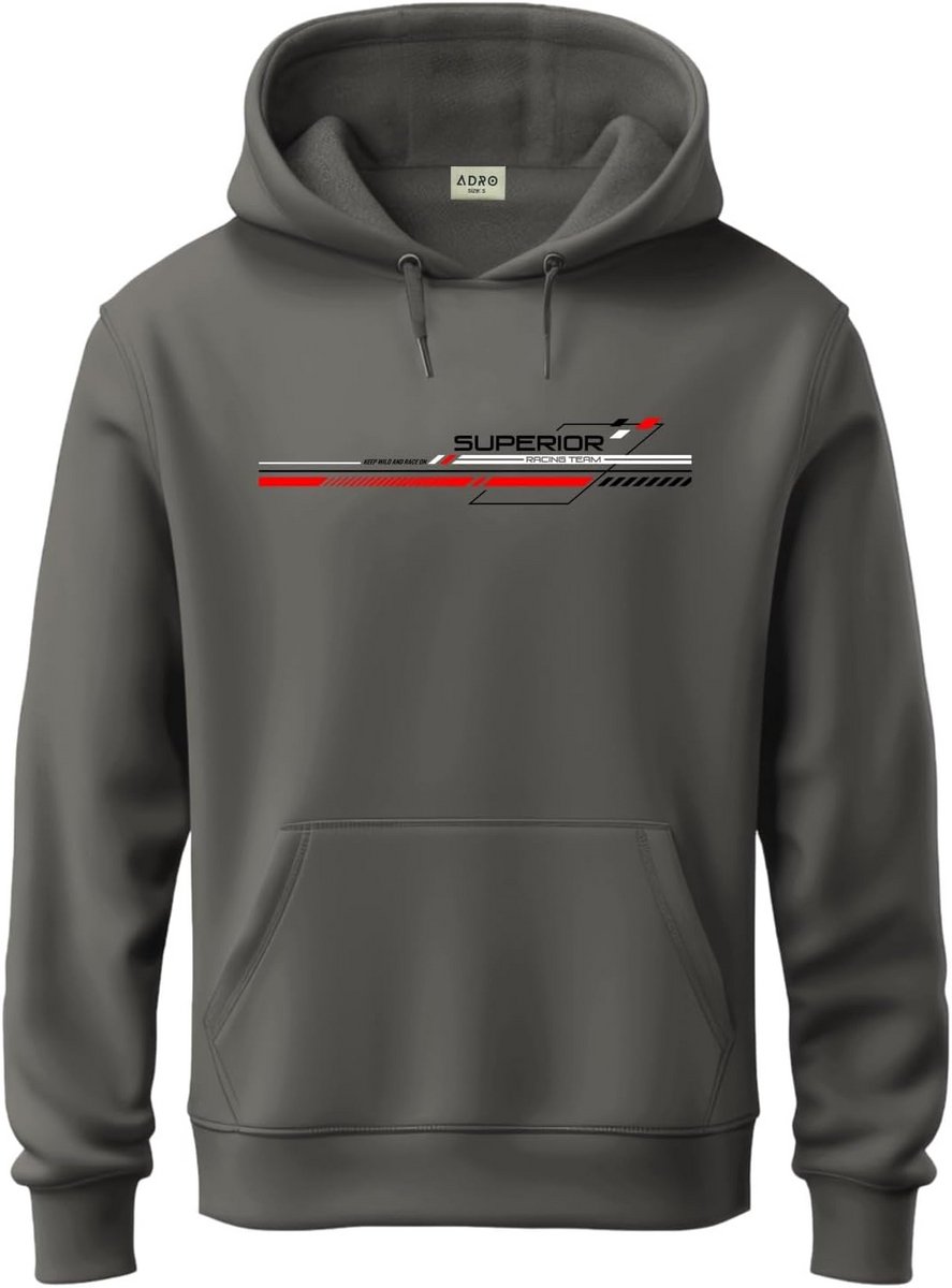 Heren Hoodie Katoen met Print | Comfortabele Sweater met Capuchon