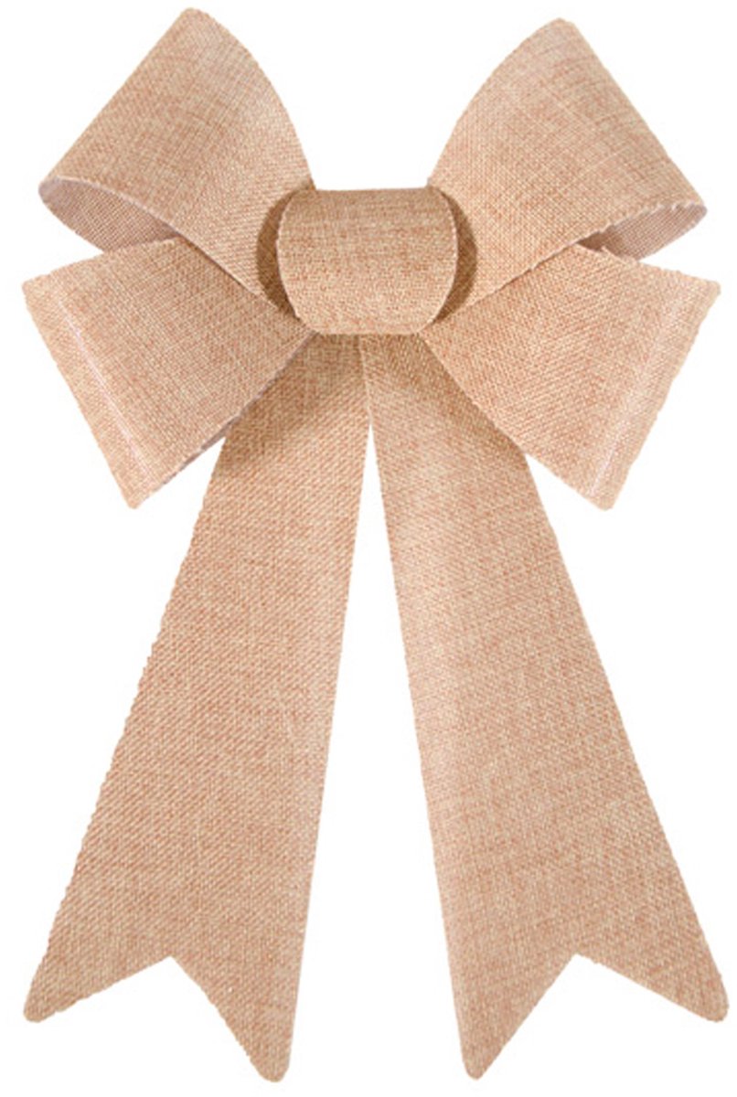 CHAKS - Jute PVC strik 23 x 35 cm voor een landelijke bruiloft