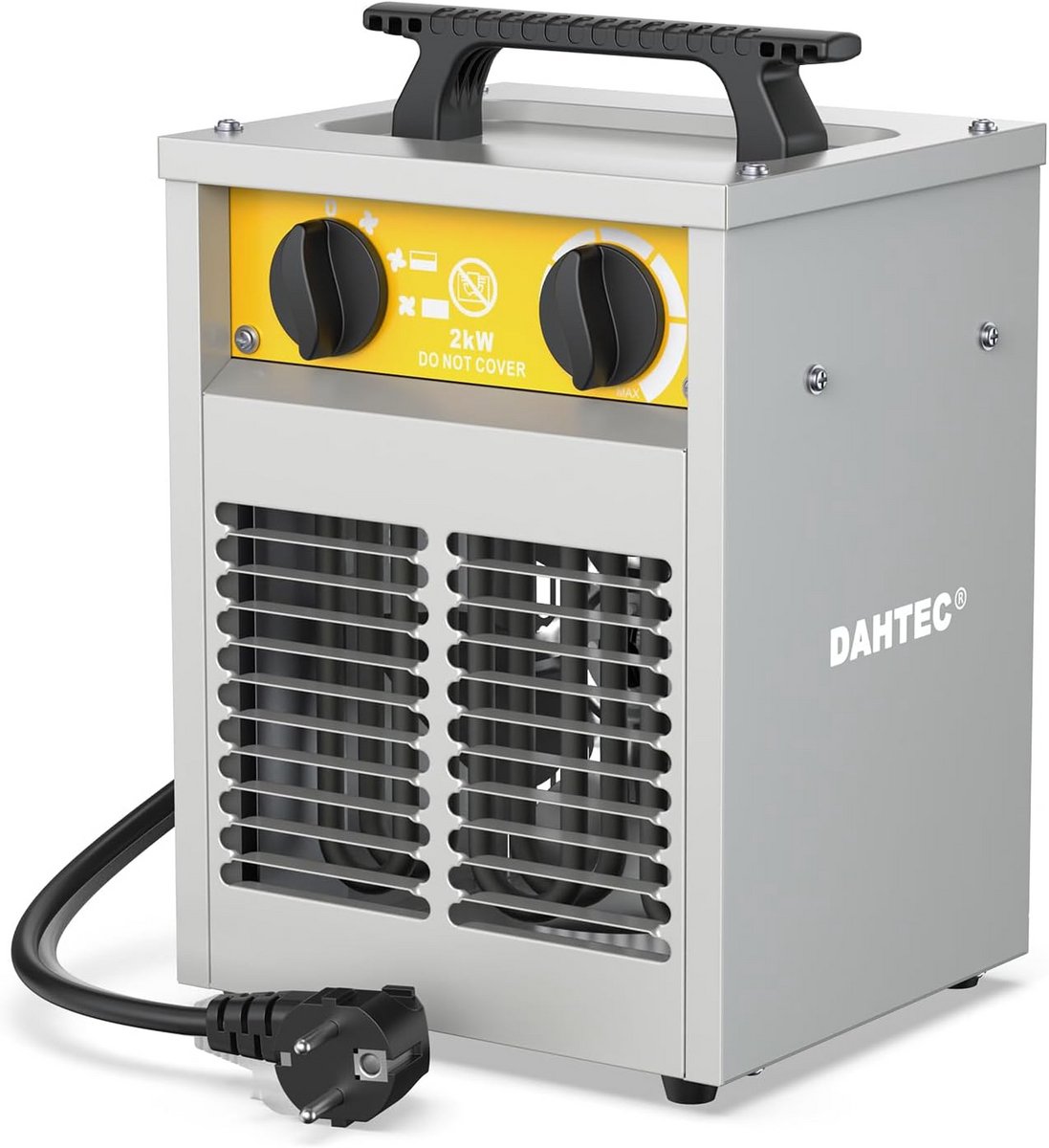 Krachtige Elektrische Ventilatorverwarmer met Stalen Behuizing, Ideaal voor Werkplaats
