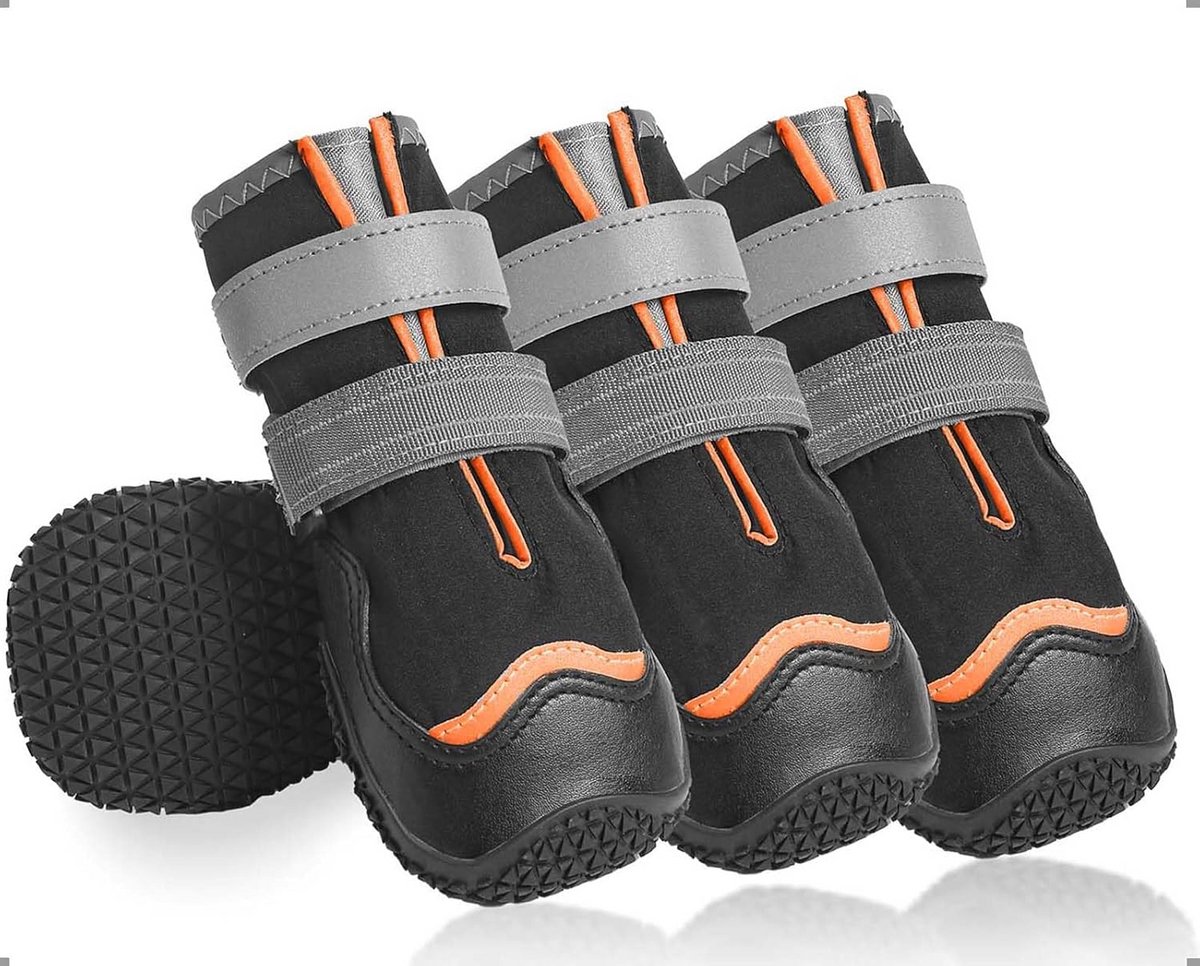 Waterdichte Hondenschoenen met Antislip en Reflecterende Bandjes voor Pootbescherming