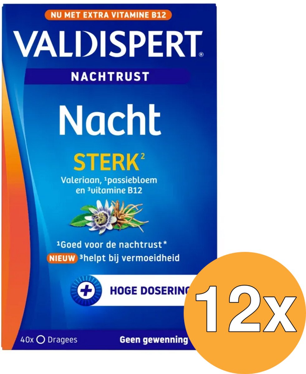 12x Valdispert Nacht Sterk (40 dragees)