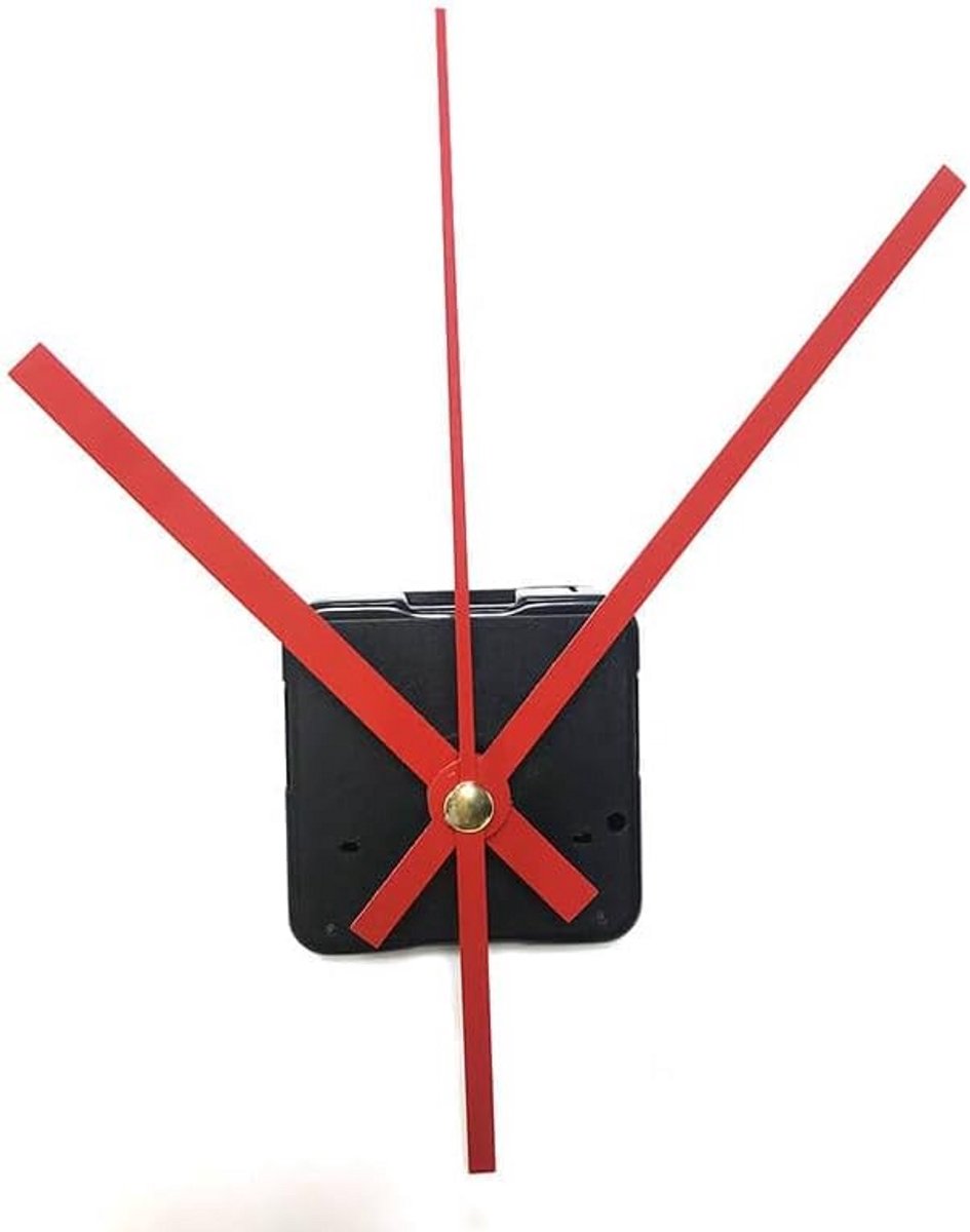 Stil Uurwerk Klok Reparatieset met 3 Wijzers - Stille Quartz Beweging voor DIY Klokken