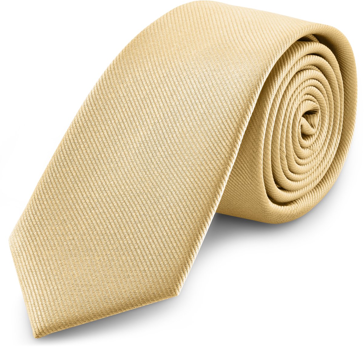 Champagnekleurige Grosgrain Stropdas van 8 cm