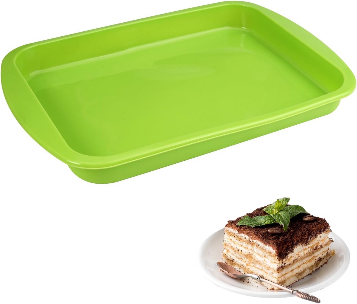 Rechthoekige Siliconen Bakvorm voor Brownies en Cake (27x18,5 cm)