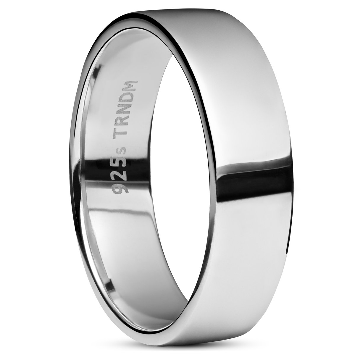 Argentia | Eenvoudige platte ring van 925 sterling zilver