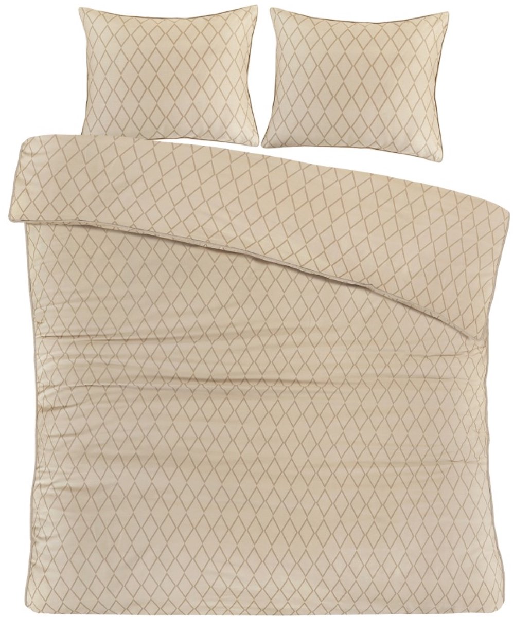 Papillon Axel Dekbedovertrek - Tweepersoons - 200x200/220 cm - beige