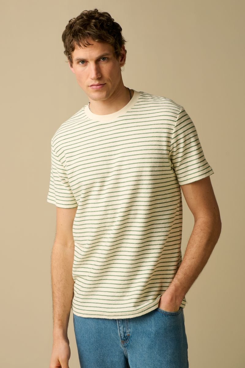 Sissy-Boy - Groen gestreept t-shirt