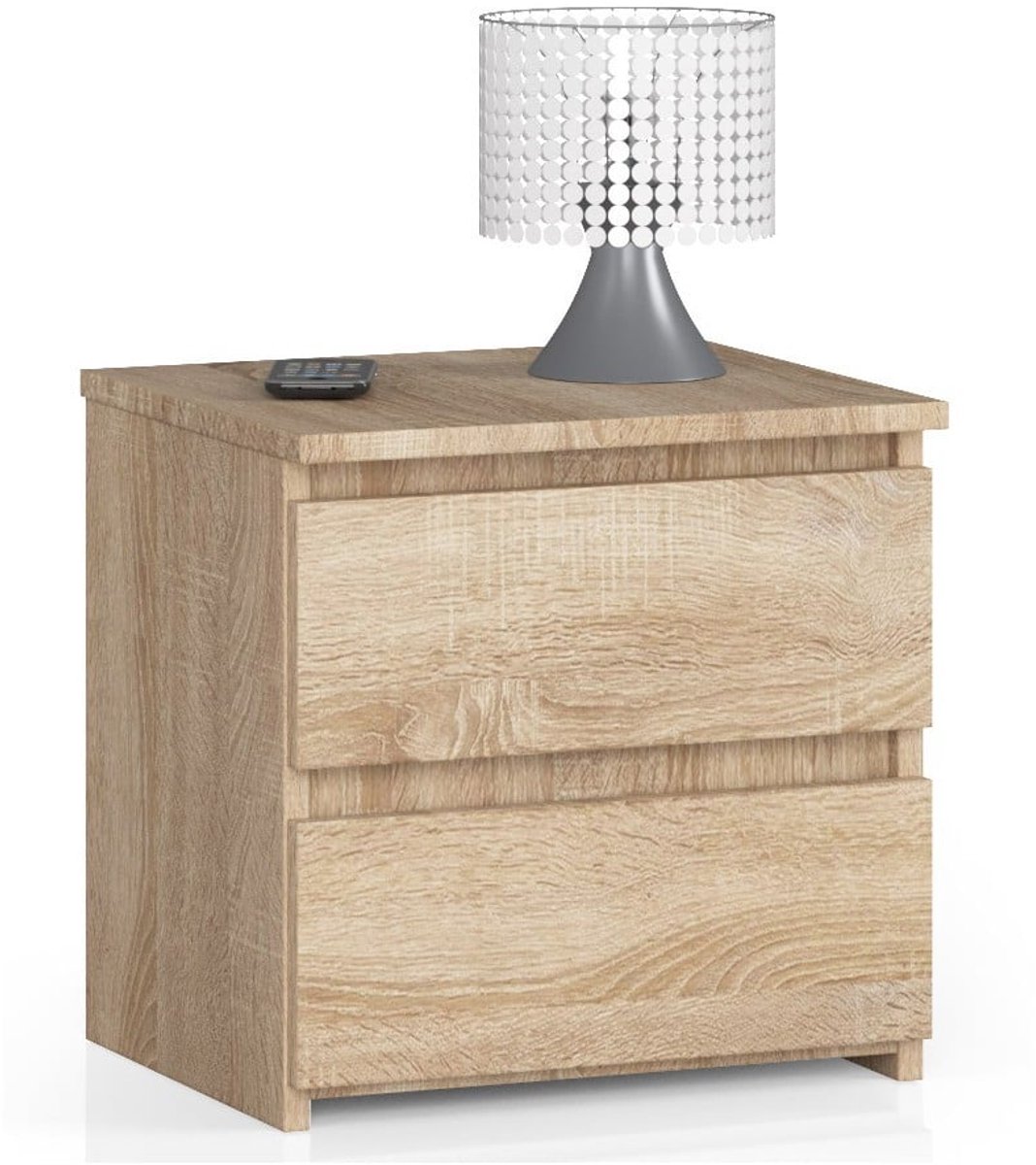 Nachtkastje CL2 met 2 Lades / AKORD Furniture Factory / Sonoma Eik / 40 x 40 x 35 cm