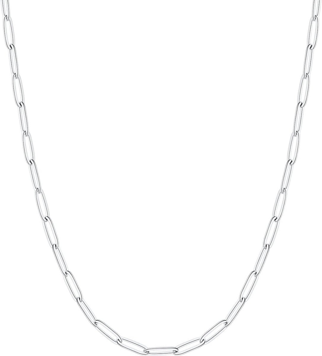 Paperclipketting Dames Heren Roestvrij Staal Verguld Diverse Lengtes