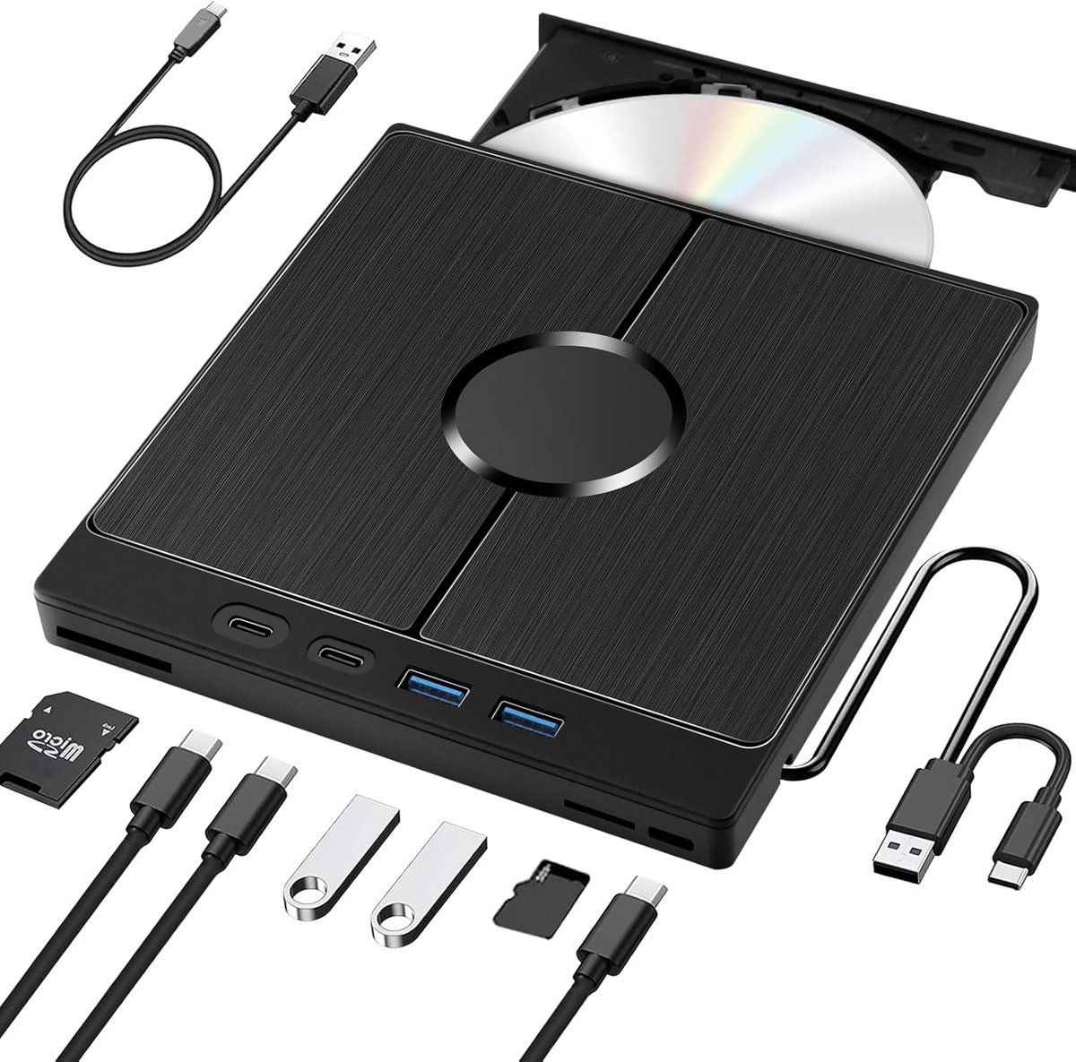 Externe DVD Speler Voor Laptop - CD Brander - Plug & Play - Laptop