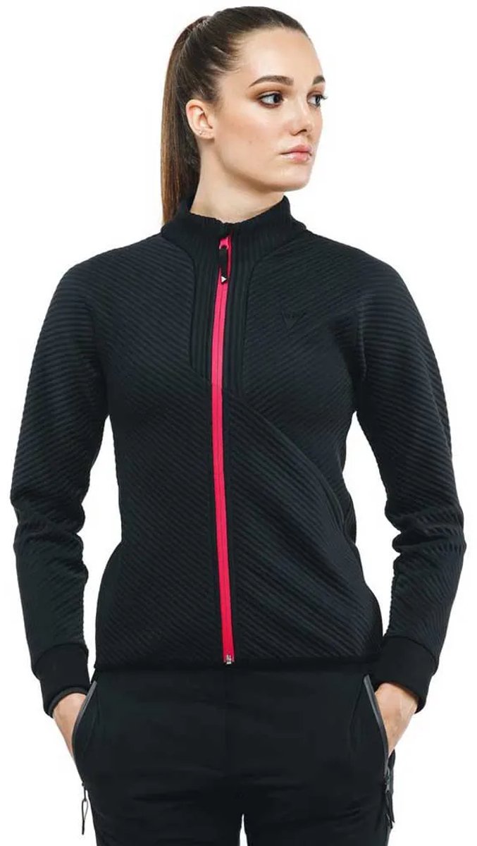 Dainese Snow Hp Fleece Met Volledige Rits Vrouw Zwart
