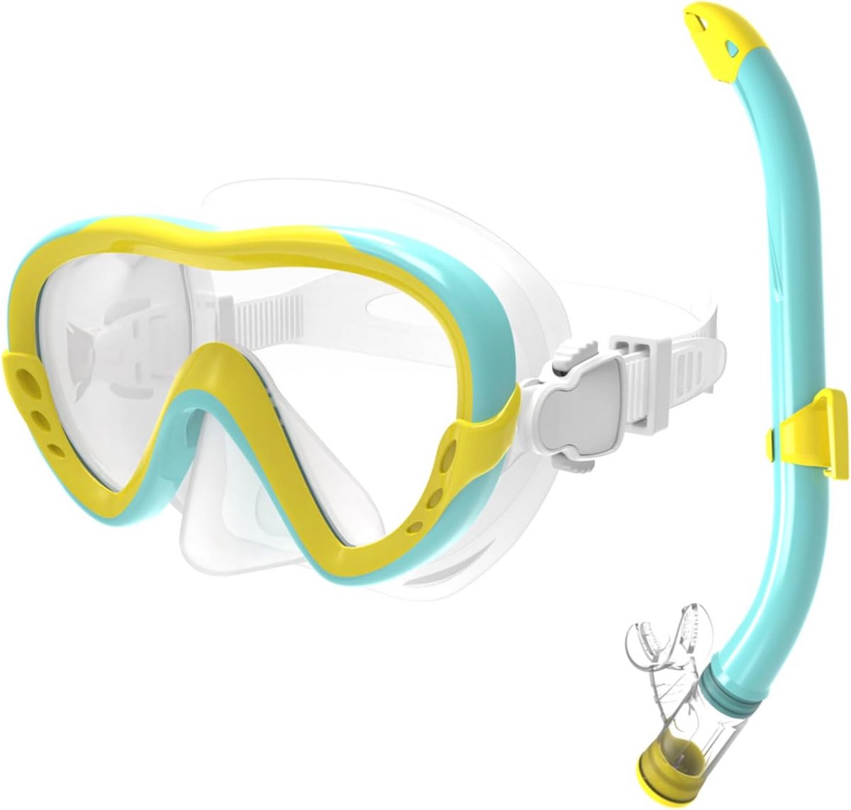 Snorkelset Kinderen met Anti-Condens Duikbril en Droge Snorkel