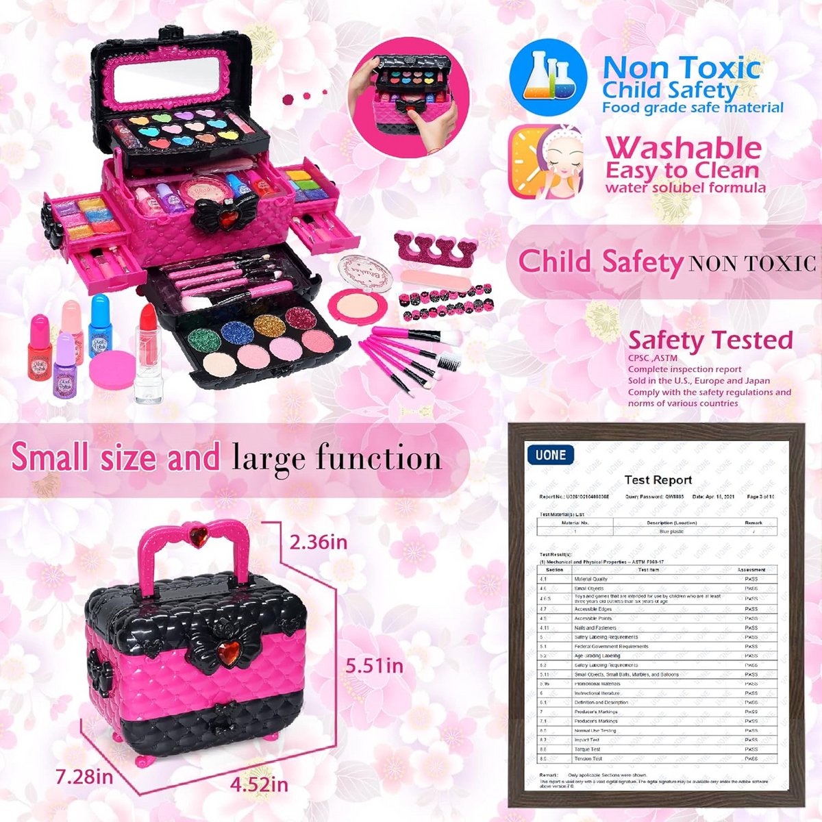 Make up Koffer Meisjes - Set met Inhoud Kinderen - Speelkoffer - Kinderfeest
