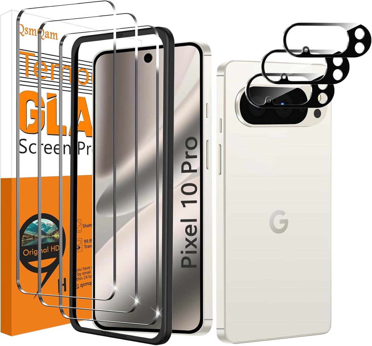 Beschermglas en Camera Bescherming voor Google Pixel 10 Pro