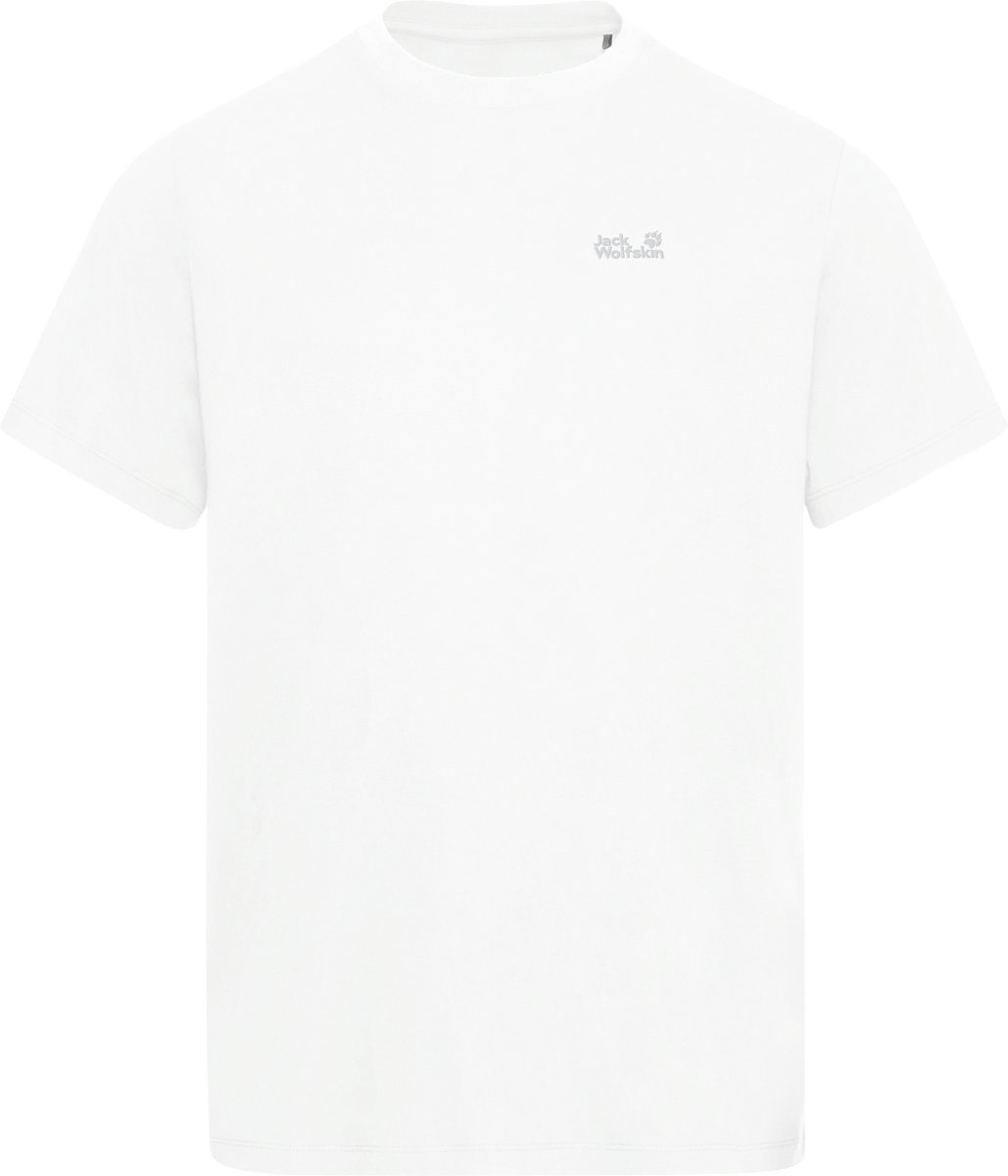Jack Wolfskin ESSENTIAL T Heren Outdoorshirt-Stark Wit