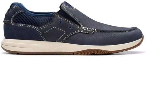 Clarks Clarkbay Step Loafer Flat voor heren, Cola Suede, 43 EU : Clarks