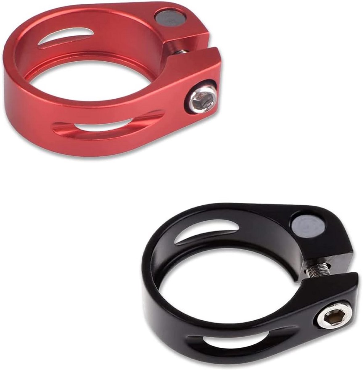 Set van 2 Fietszadelklemmen 34,9 mm - Lichte Aluminium Zadelpenbevestiging