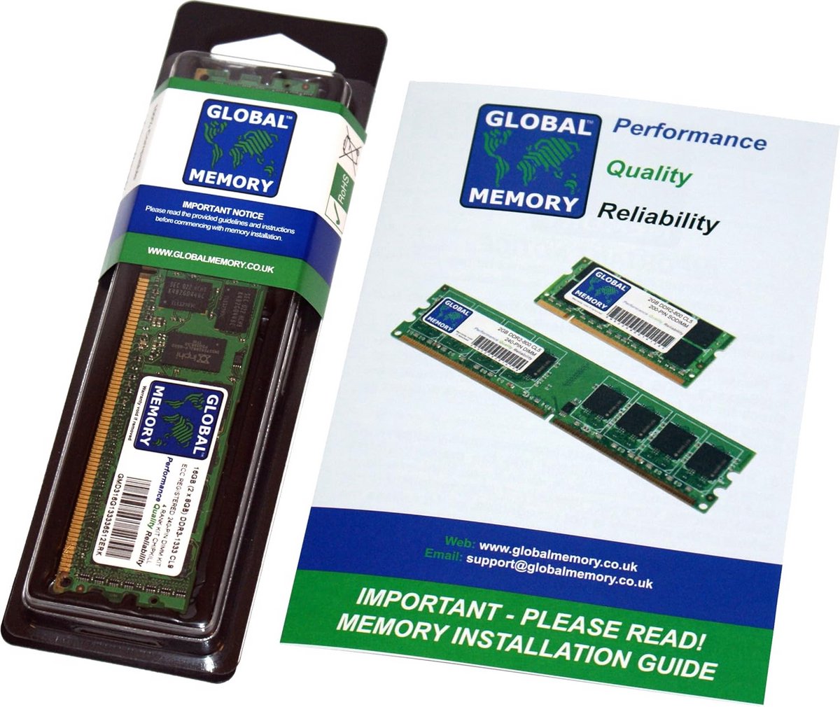 16GB DDR4 2400MHz ECC Geregistreerd RAM Geheugen voor Servers en Werkstations
