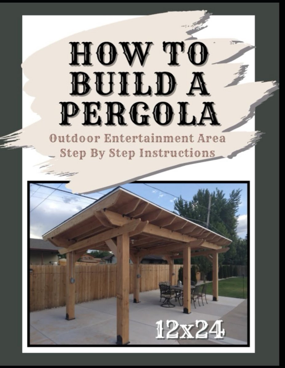 Bouwtekening 12x24 Pergola en Paviljoen Plannen – DIY Buitenproject