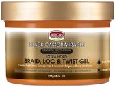 AFRICAN PRIDE- BLACK CASTOR MIRACLE - BRAID LOC TWIST GEL 8OZ